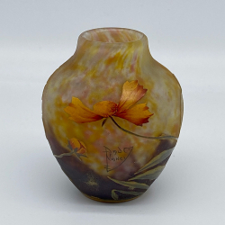 Richardson & Sons Vaseline Glass Vase with...