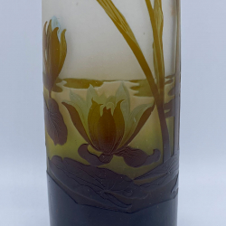 Moser Glass unusual formed Vase, hand cut...