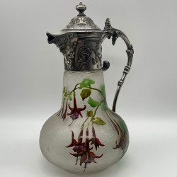 Legras Mont Joye Glass Vase Enamelled With...