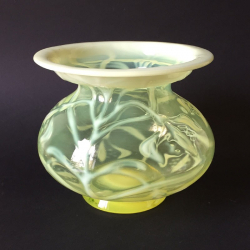 Royal Worcester Porcelain Blush Ivory Leaf Form Vase (1896).